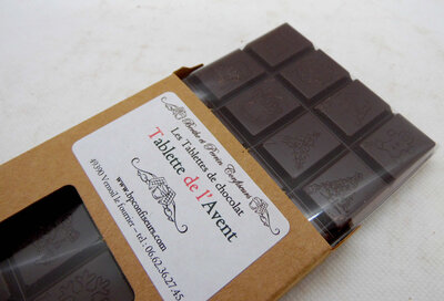 Tablette avent chocolat lait