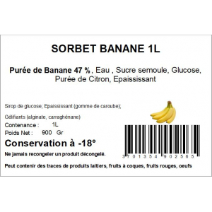 Sorbet banane