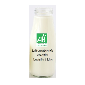 Lait de chèvre cru entier bio