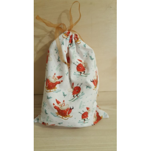 Petit sac thème 'père noël'