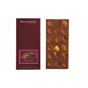 Tablette amandes, chocolat au lait