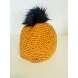 Bonnet enfant moutarde