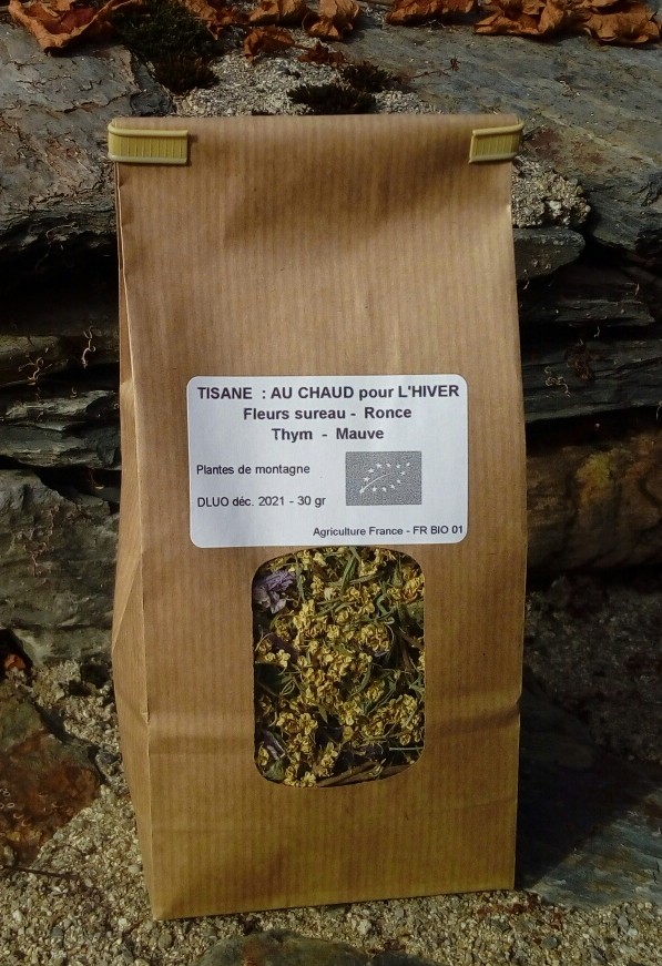 Tisane bio pour réchauffer l'hiver