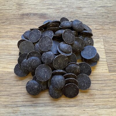 Pistoles de chocolat noir