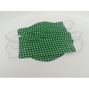 Masques lavables kids vert dots