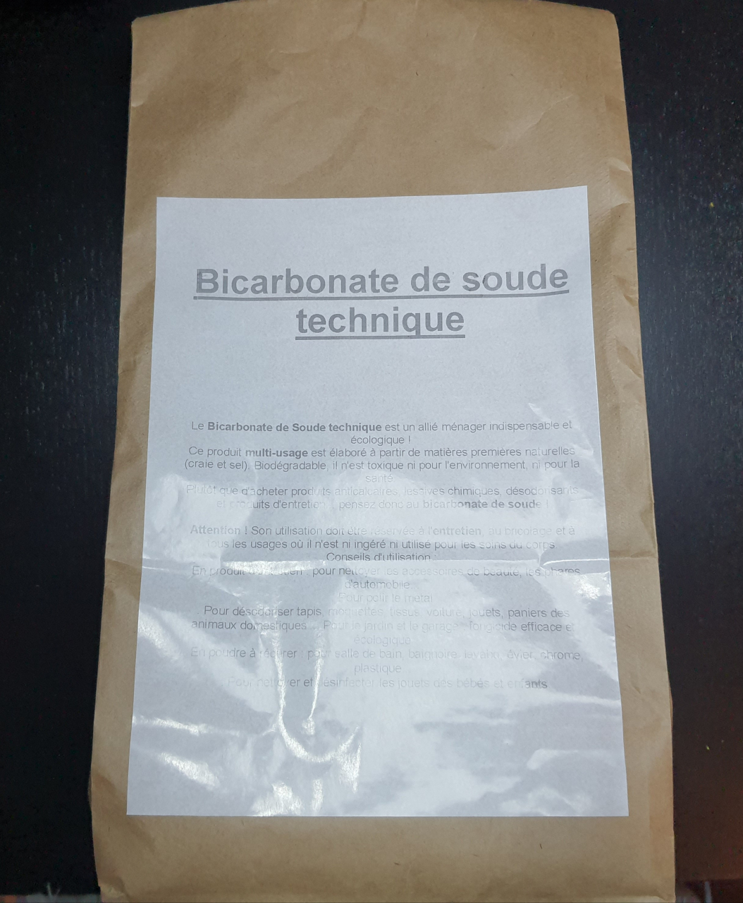 Bicarbonate de soude ménager La Droguerie Ecologique 1kg | Silicim7