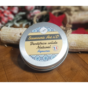 Dentifrice solide agrume