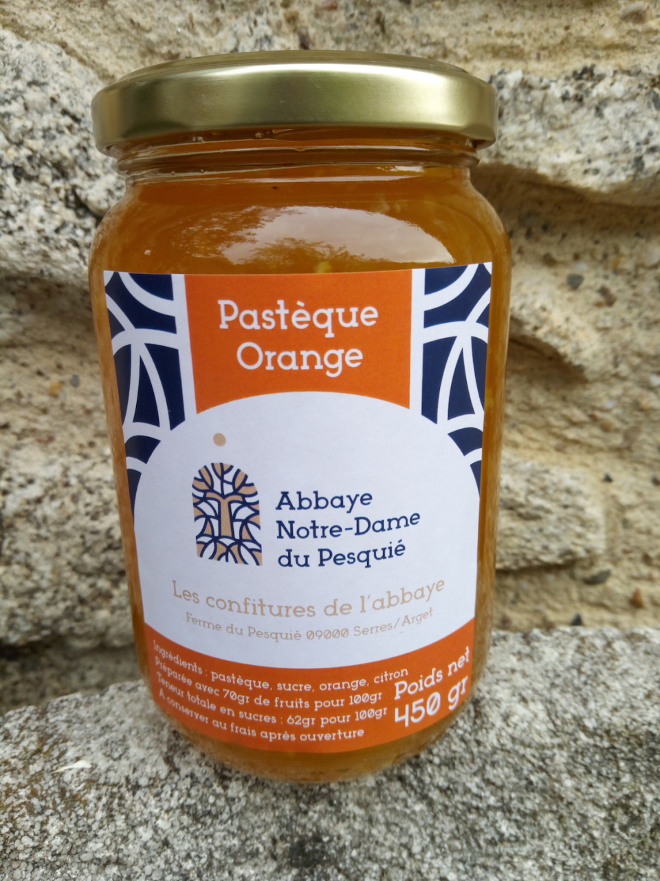 Confiture pastèque-orange - 450 g - Ferme Du Pesquié - Locavor.fr