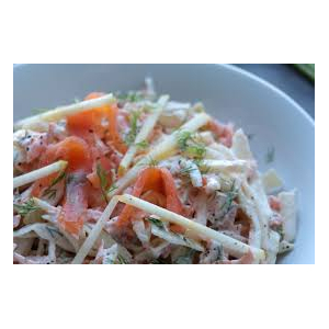 Coleslaw saumon fumé