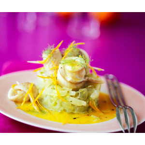 Ballotine de poisson sauce nantaise