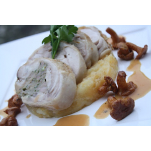 Moelleux de volaille et boudin blanc