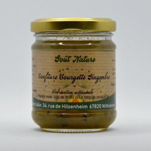 Confiture courgette gingembre