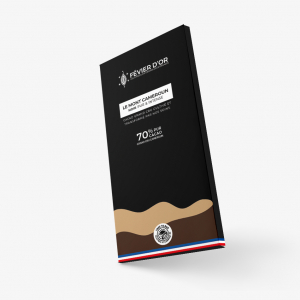Tablette le mont cameroun, chocolat noir 70%
