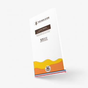 Tablette l'inattendue, chocolat au lait 53%