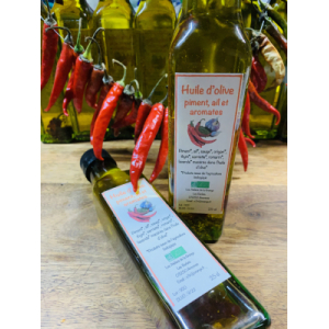 Huile au piment, ail et aromates - doux