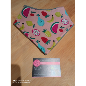 Bavoir bandana multi fruits