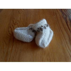 Chaussons 3 mois tricoté main