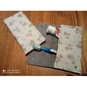 étui pour brosse a dents hippopotame