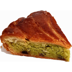 Galette pistache framboise