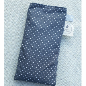 Bouillotte sèche (gris foncé à pois)