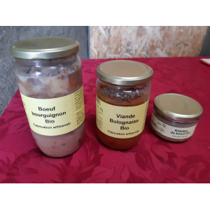 Rillettes de bœuf bocal de 180gr