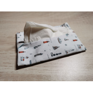 Pochette à mouchoirs mer