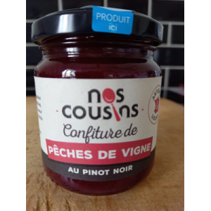 Confiture de pêche au pinot noir