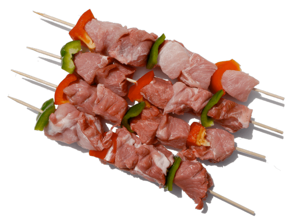 Brochettes de porc au maïs