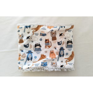 Tour de cou mixte - chat fd griscl