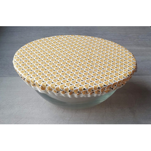 Couvre plats asie plumeau jaune