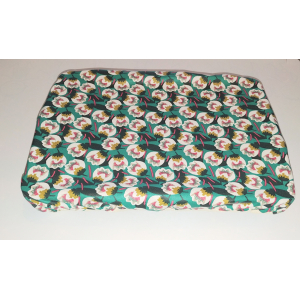 Couvre plats xl rectangulaire- fleurs vertes