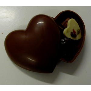 Coffret cœur garni st valentin chocolat lait