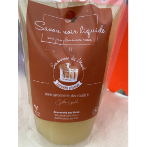 Savon noir liquide pamplemousse rose