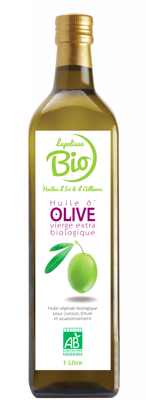 Huile d'Olive Bio, bouteille 1 Litre