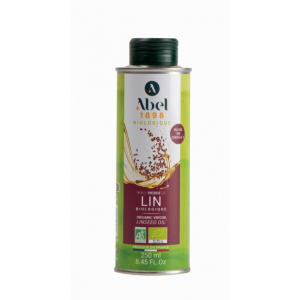 Huile de lin bio bidon métal 250 ml