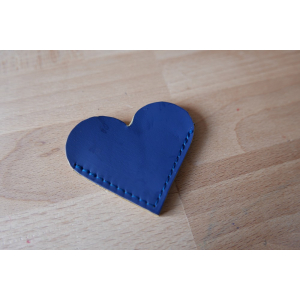 Marque page coeur bleu 2