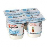 4 yaourts à l'ananas de 125g