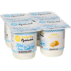 4 yaourts au citron de 125g