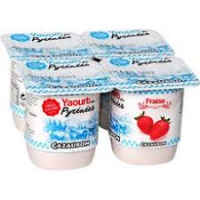 4 yaourts à la fraise de 125g