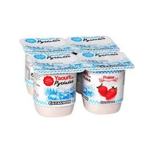 4 yaourts à la fraise de 125g