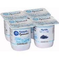 4 yaourts à la myrtille de 125g