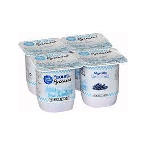 4 yaourts à la myrtille de 125g