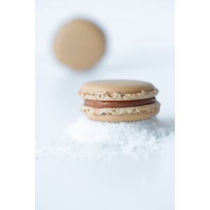 Macaron caramel fleur de sel de guérande x1