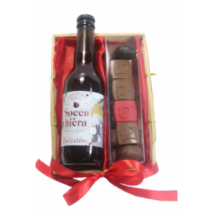 Coffret chocolat et socca bièra