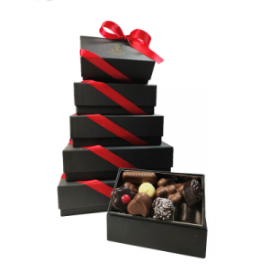 Assortiment noir, lait et blanc