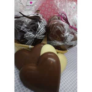Coeur en chocolat blanc