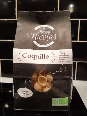 Pâtes blanches - coquille