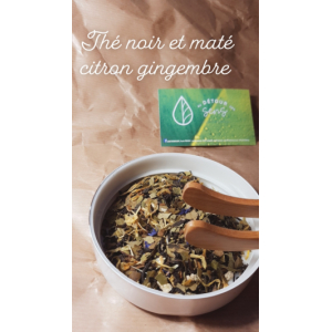 Thé noir et maté citron gingembre
