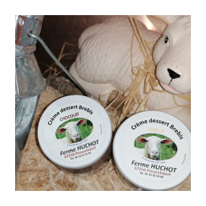 Lot de 2 crèmes dessert brebis