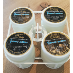 -yaourts nature au lait de chèvre